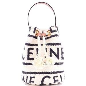 Celine Drawstring Bucket Bag Logo All #202942C13B
